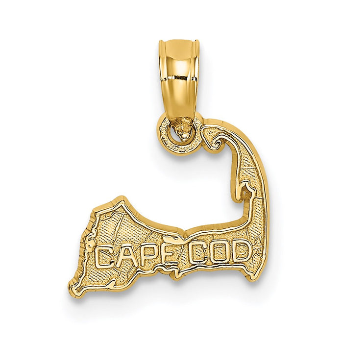 Million Charms 14K Yellow Gold Themed Cape Cod Silhouette Charm