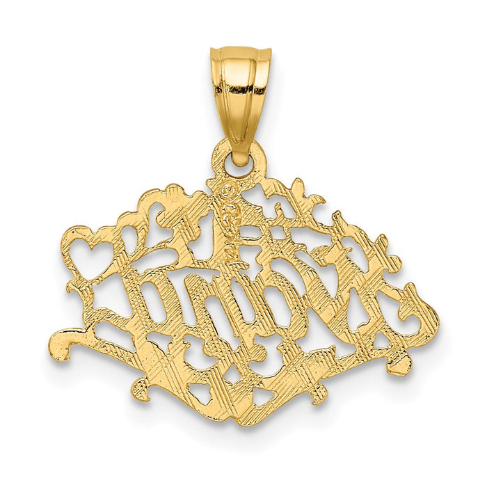 Million Charms 14K Yellow Gold Themed #1 Nana Charm