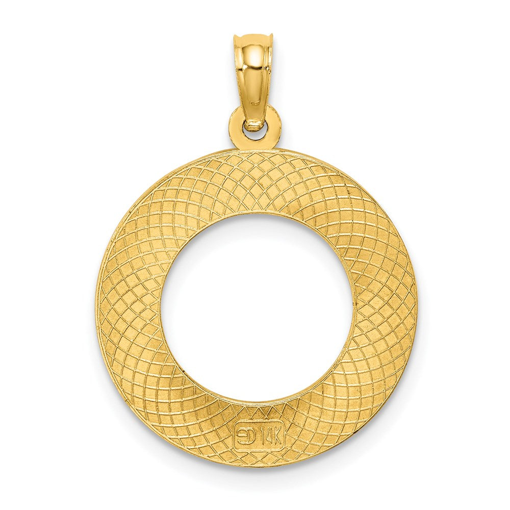 Million Charms 14K Yellow Gold Themed Bluffton, Sc On Round Frame Charm