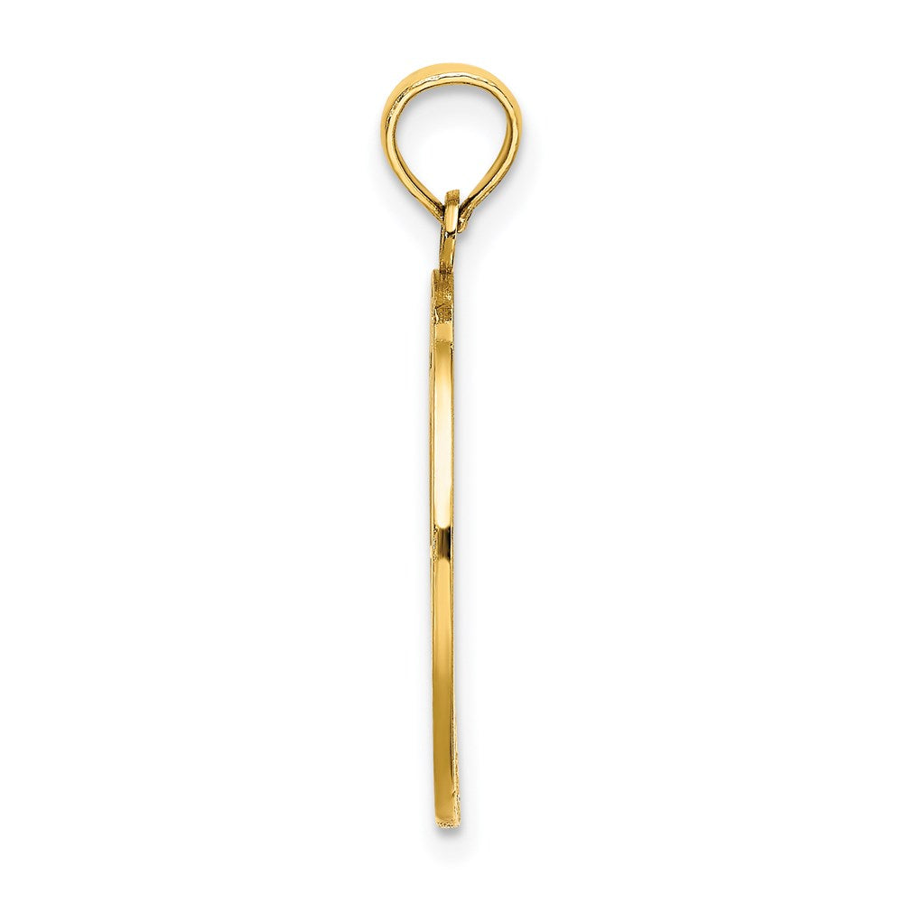 Million Charms 14K Yellow Gold Themed Hilton Head On Round Frame Charm
