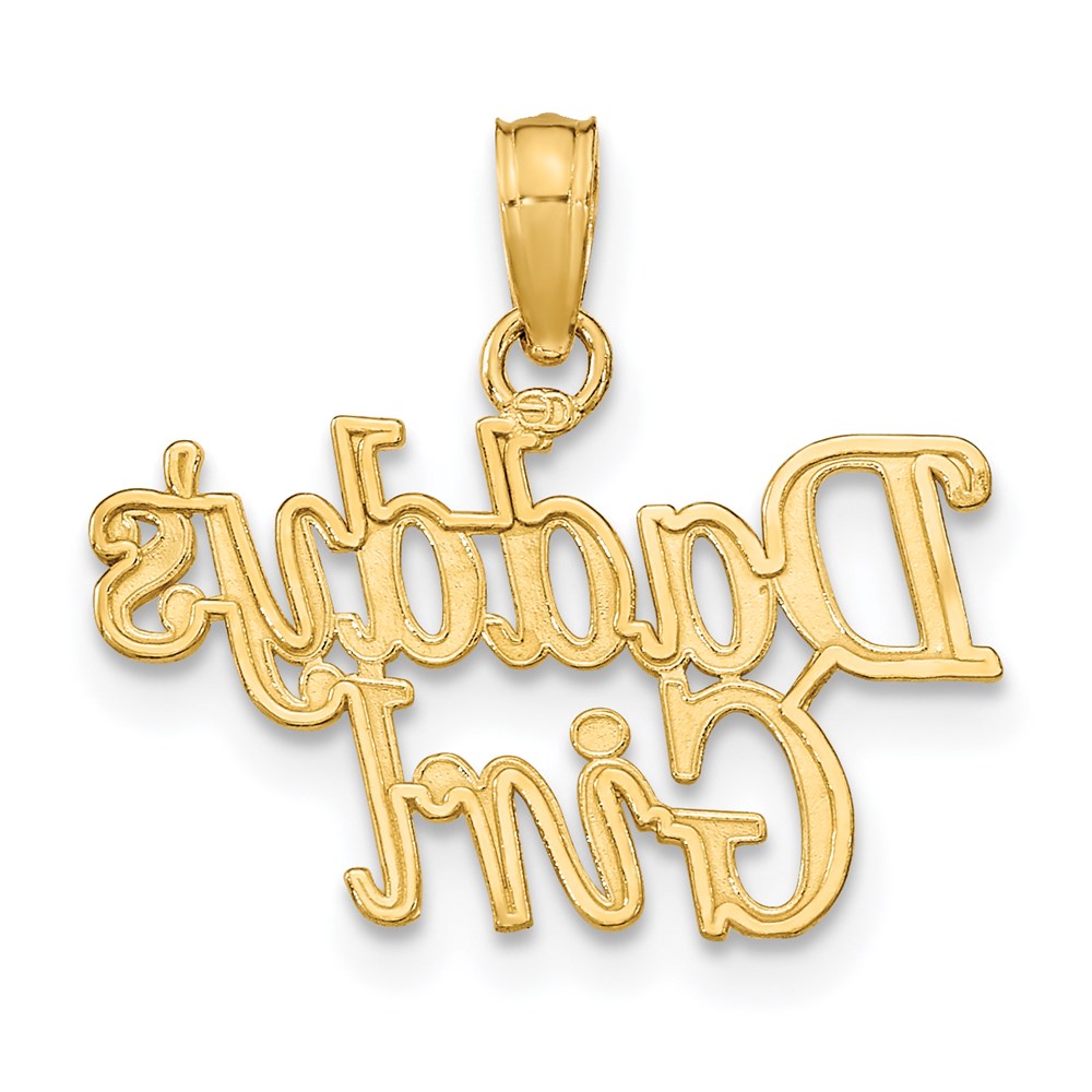 Million Charms 14K Yellow Gold Themed Daddy'S Girl Charm