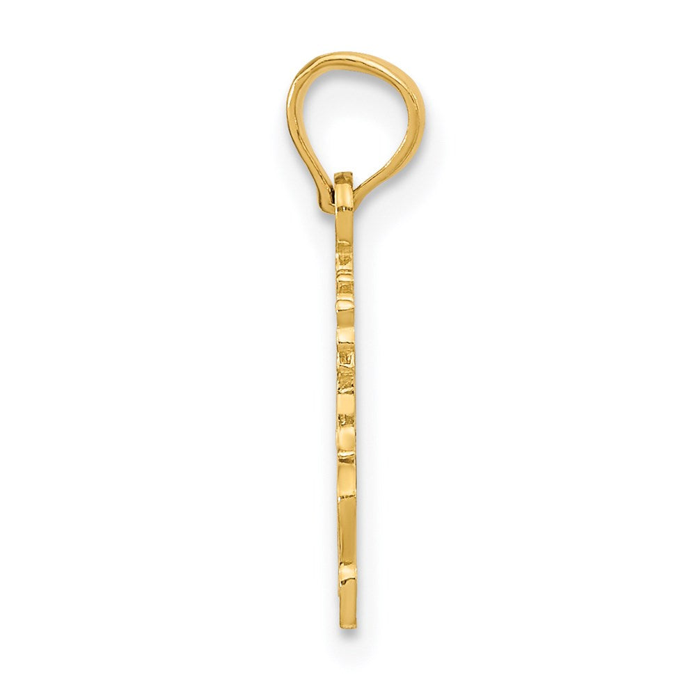 Million Charms 14K Yellow Gold Themed Polished #1 Sis Charm