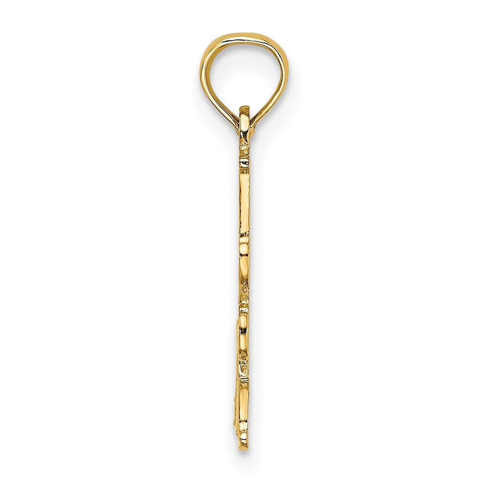 Million Charms 14K Yellow Gold Themed Polished & Engraved #1 Step Mom Charm