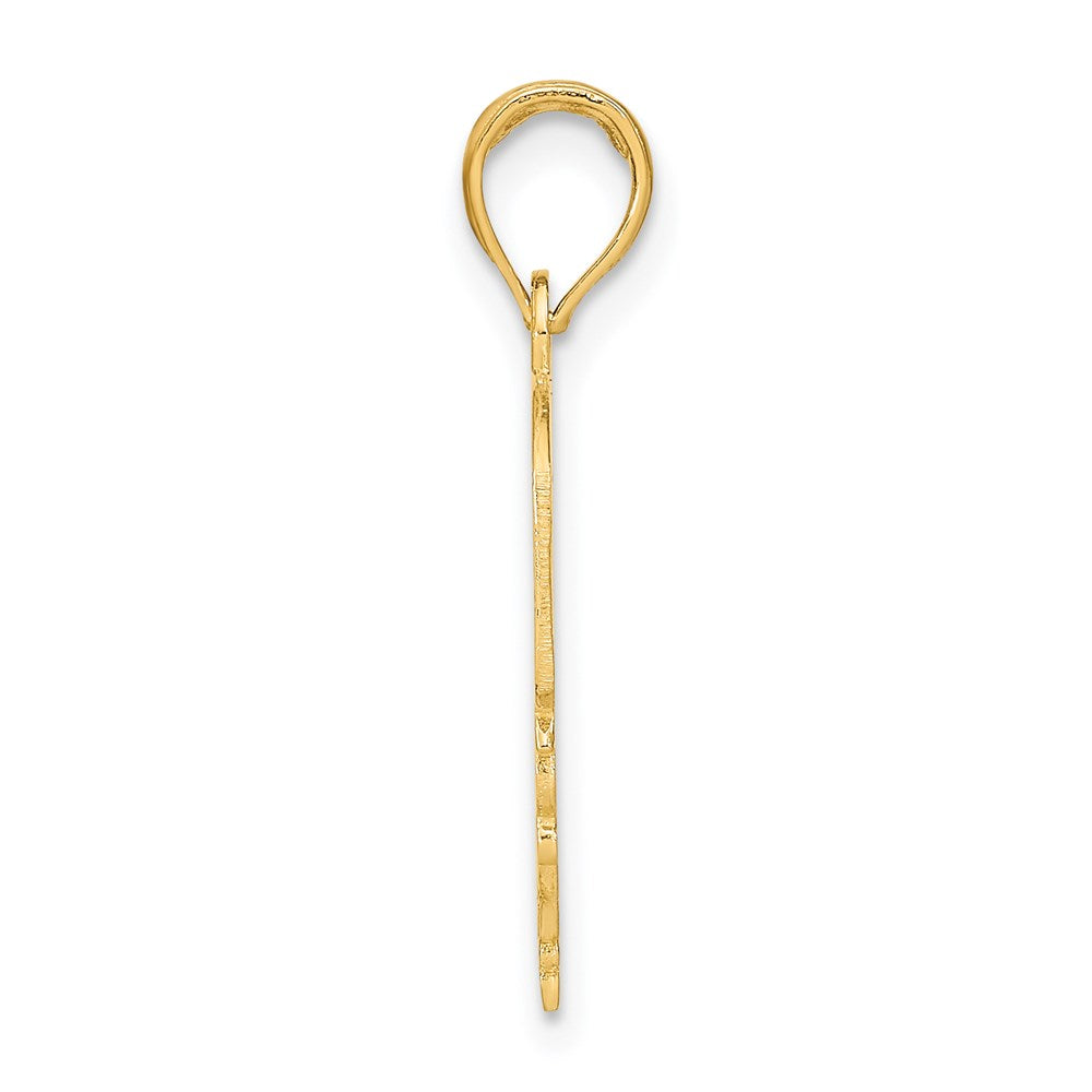 Million Charms 14K Yellow Gold Themed Mommy'S Girl In Heart With Banner Charm