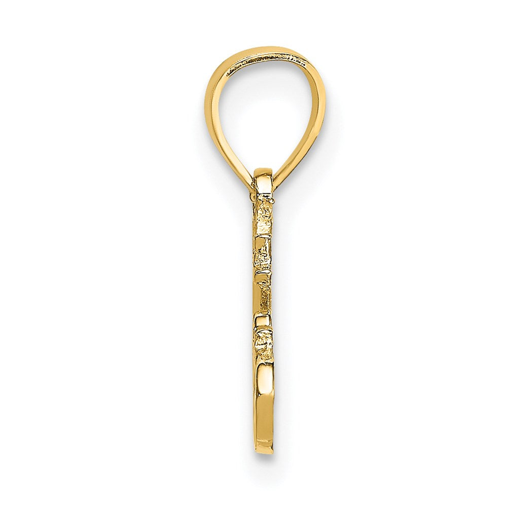 Million Charms 14K Yellow Gold Themed Polished & Engraved Hot Chocolate Charm