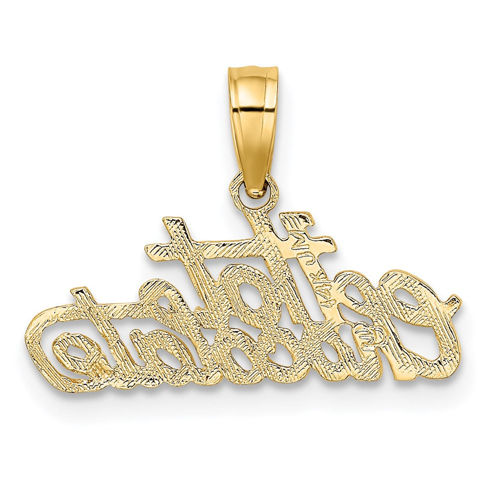Million Charms 14K Yellow Gold Themed Polished & Engraved Hot Chocolate Charm