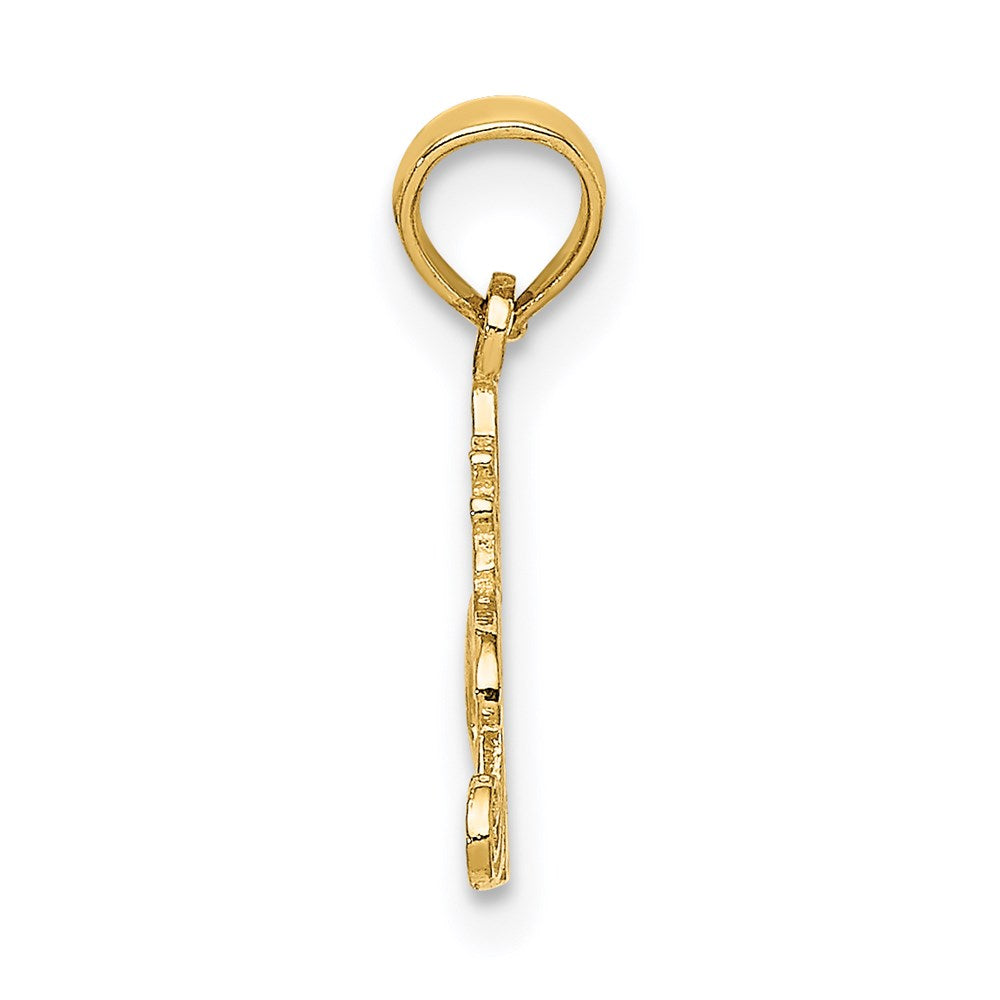 Million Charms 14K Yellow Gold Themed #1 Princess Charm