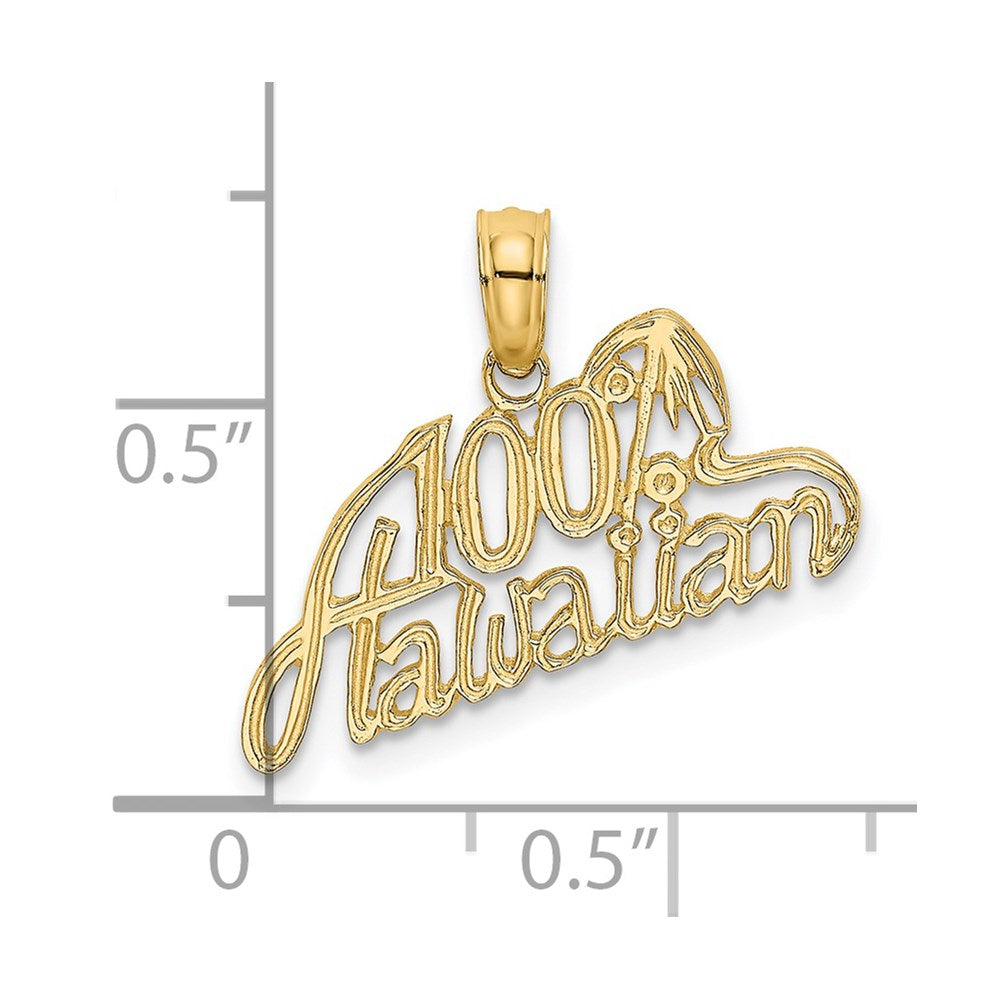 Million Charms 14K Yellow Gold Themed 100% Hawaiian Charm