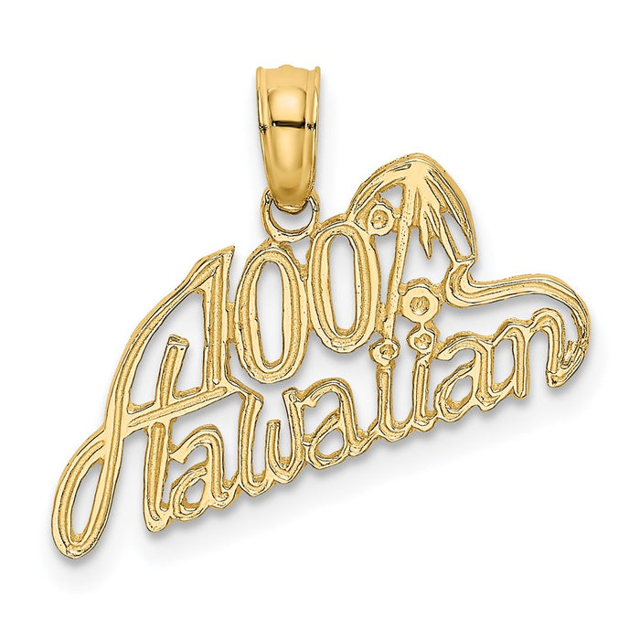 Million Charms 14K Yellow Gold Themed 100% Hawaiian Charm