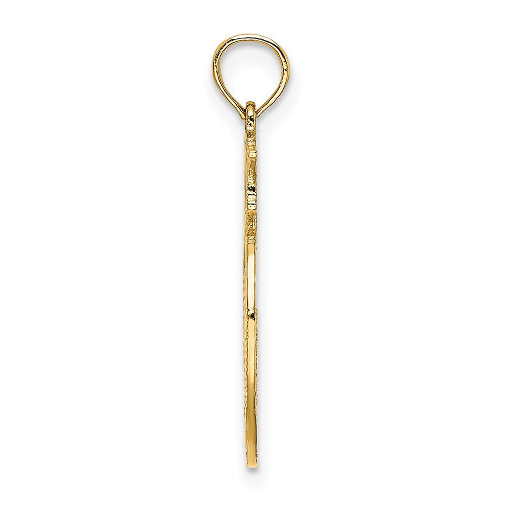 Million Charms 14K Yellow Gold Themed New York Skyline In Apple Charm