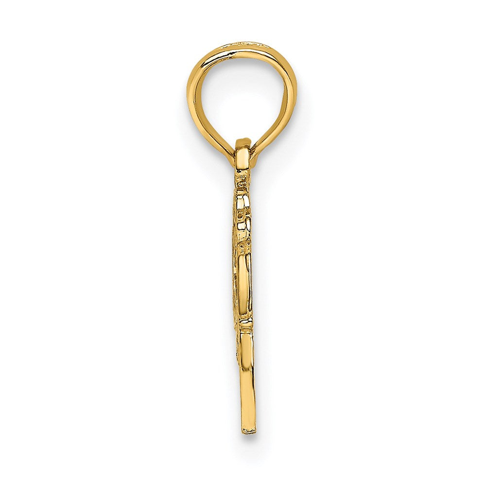 Million Charms 14K Yellow Gold Themed Block & Engraved Great Grandma Charm
