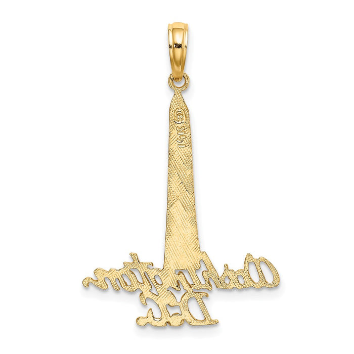 Million Charms 14K Yellow Gold Themed Washington D.C. Monument Charm