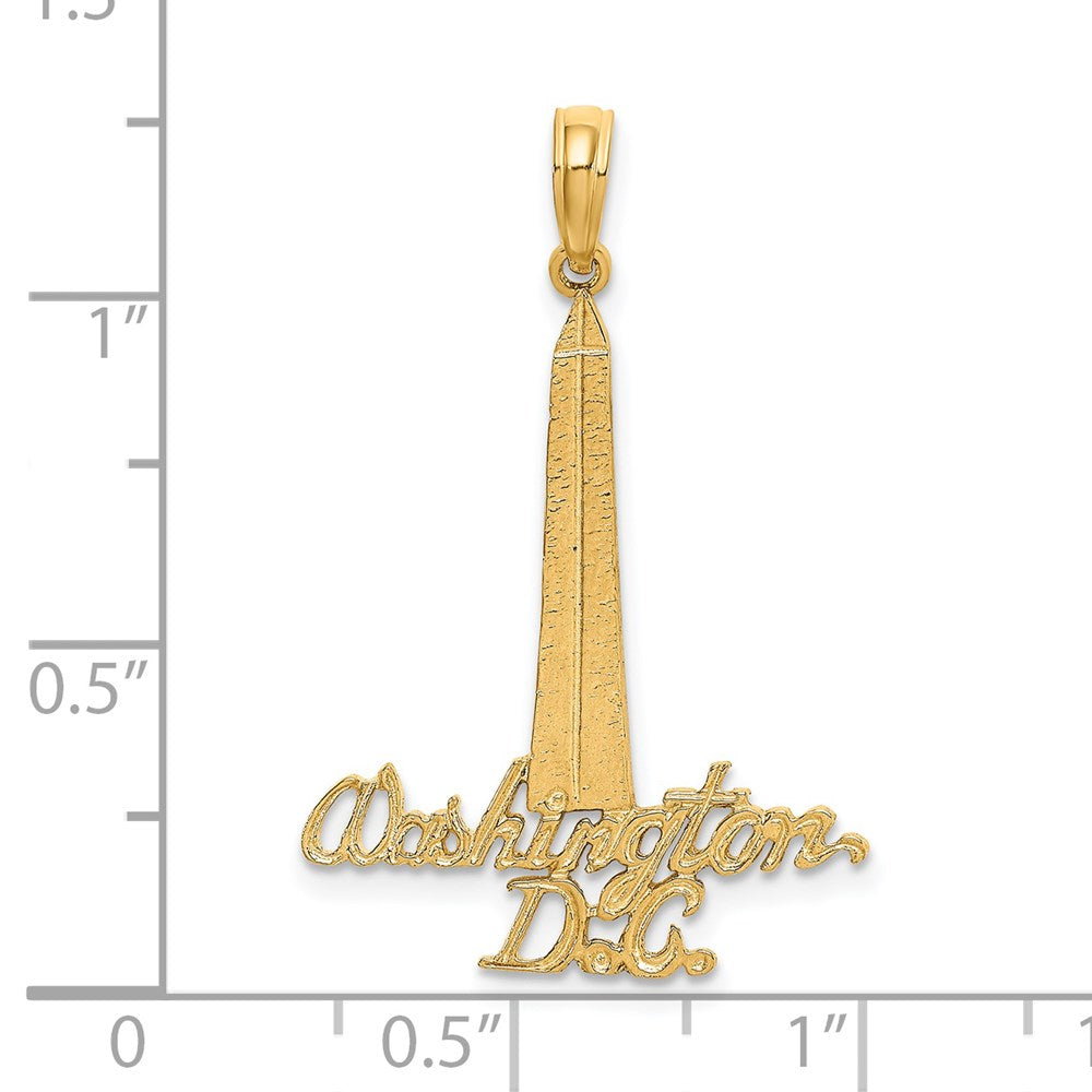 Million Charms 14K Yellow Gold Themed Washington D.C. Monument Charm