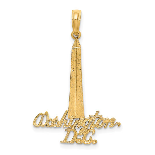 Million Charms 14K Yellow Gold Themed Washington D.C. Monument Charm