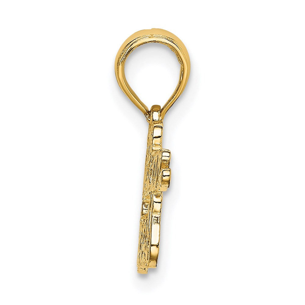 Million Charms 14K Yellow Gold Themed Puerto Rican Princess Charm