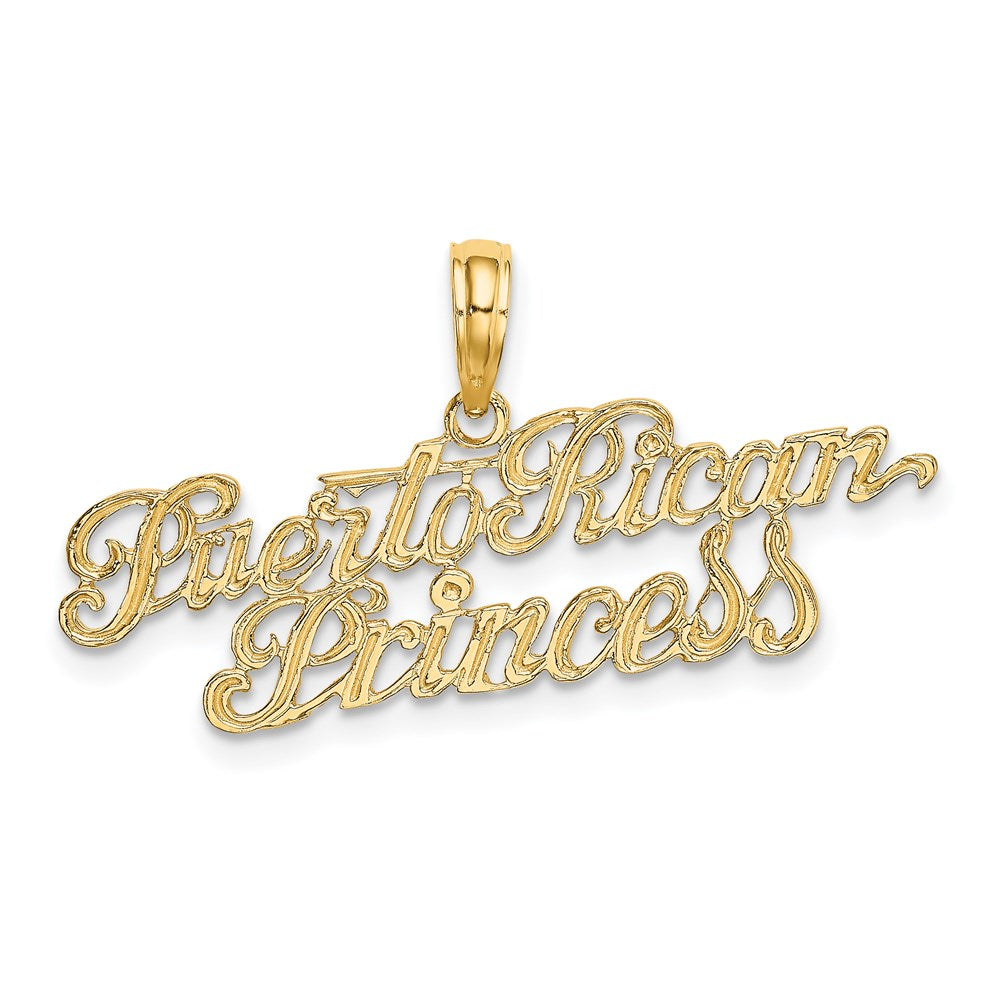 Million Charms 14K Yellow Gold Themed Puerto Rican Princess Charm
