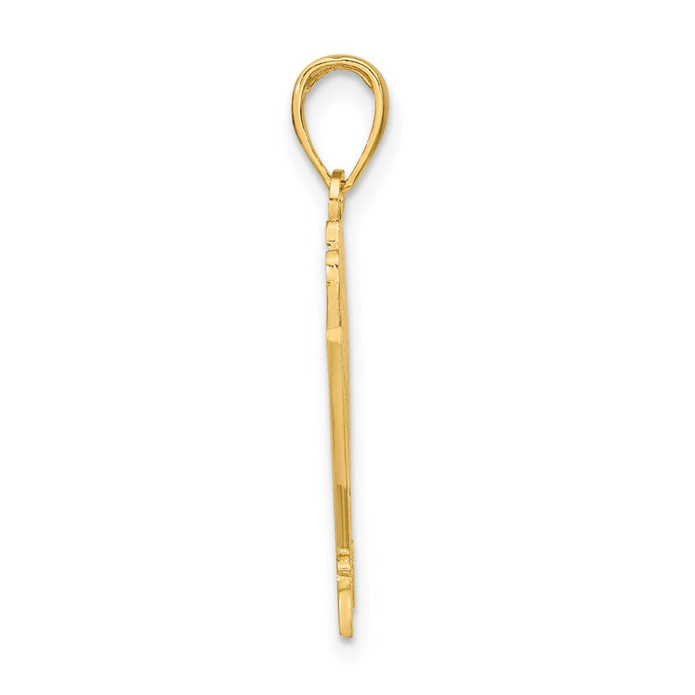 Million Charms 14K Yellow Gold Themed Las Vegas With Playing Cards Charm