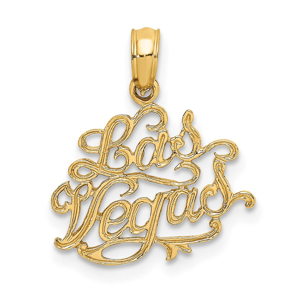 Million Charms 14K Yellow Gold Themed Las Vegas Charm