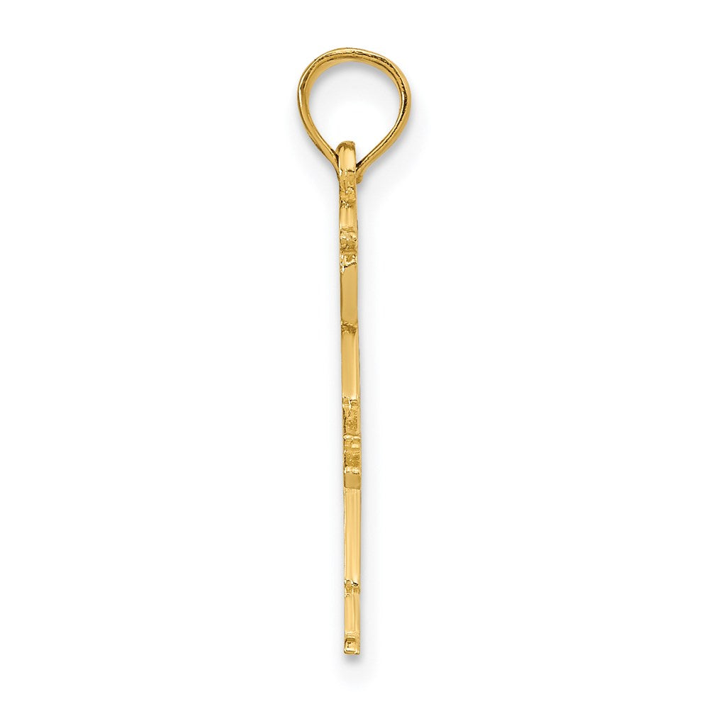 Million Charms 14K Yellow Gold Themed Boy With Sports Baseball Cap Charm