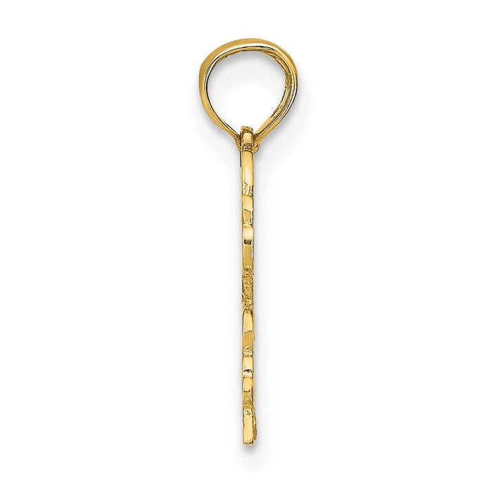 Million Charms 14K Yellow Gold Themed Cancer Engraved Charm