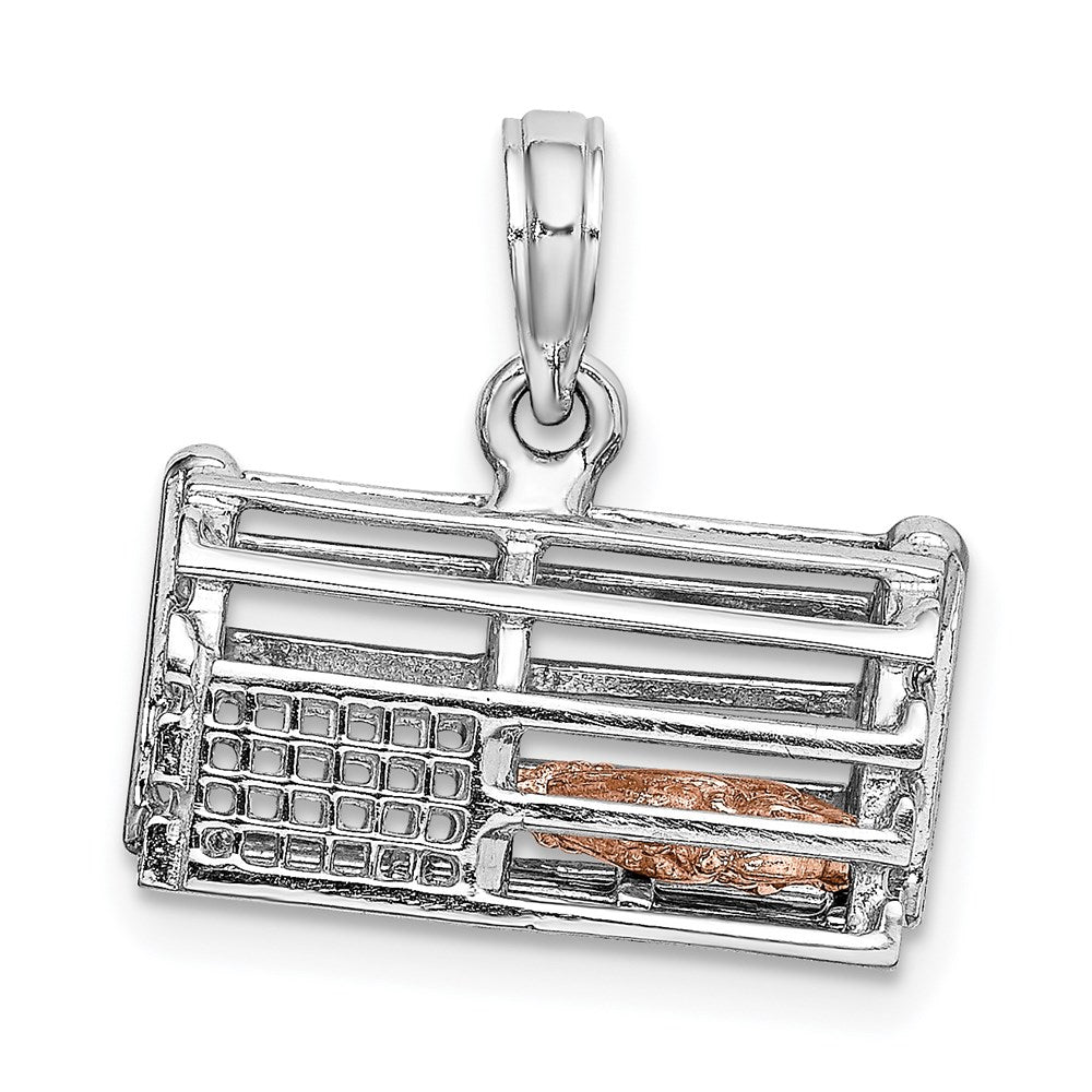 Million Charms 14K Two-Tone Lobster Trap Moveable Charm