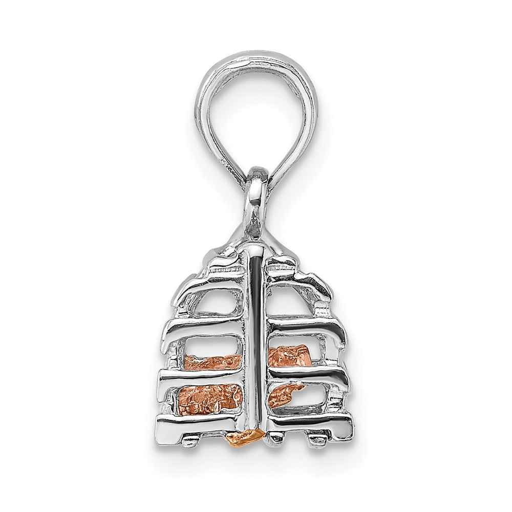 Million Charms 14K Two-Tone Lobster Trap Moveable Charm