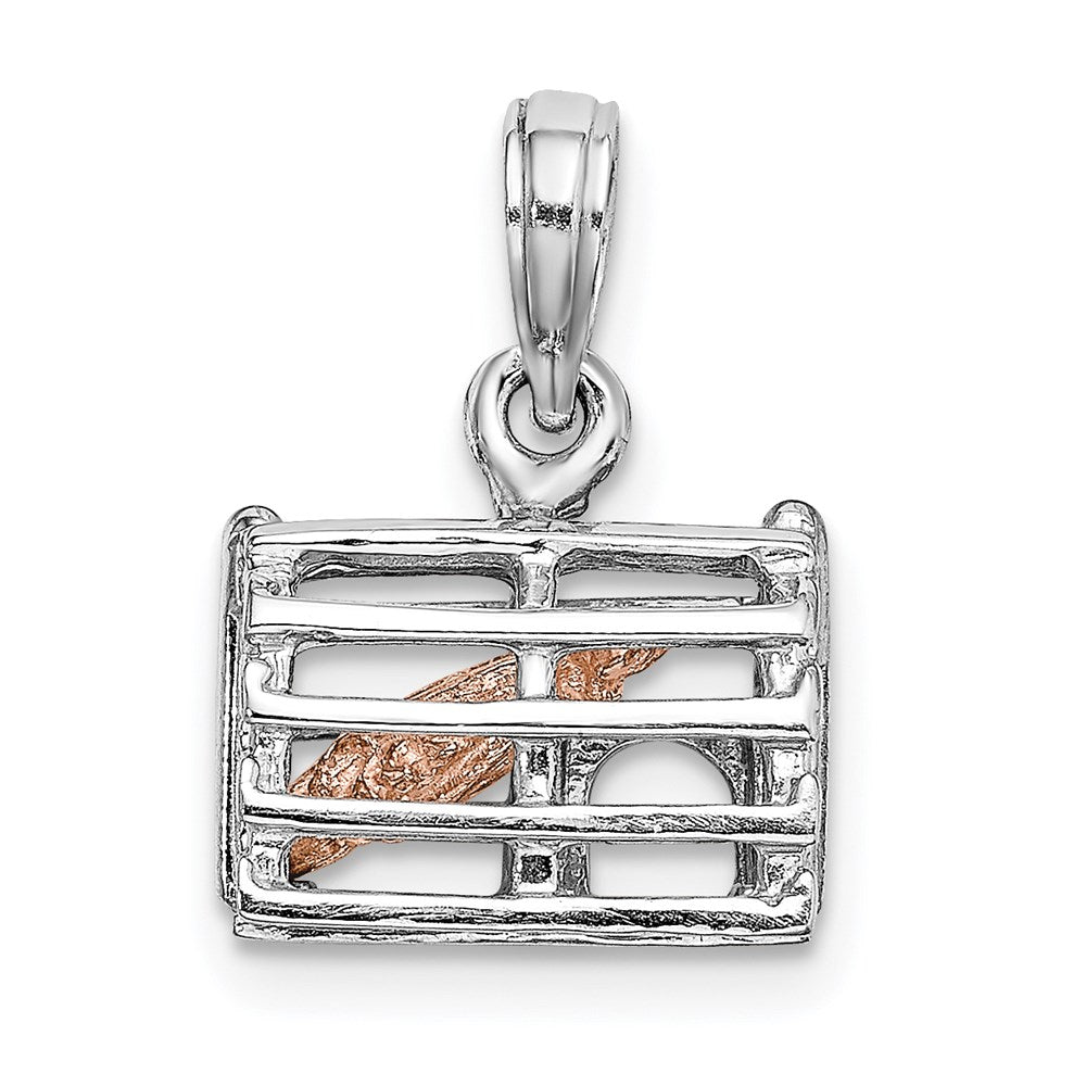 Million Charms 14K Two-Tone Lobster Trap Moveable Charm