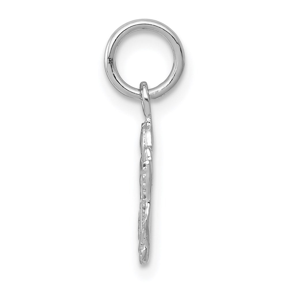 Million Charms 14K White Gold Themed U.S. Army Insignia Charm