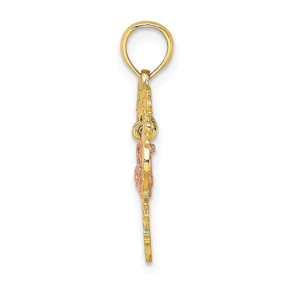 Million Charms 14K Two-Tone Sweet Inside Heart Charm