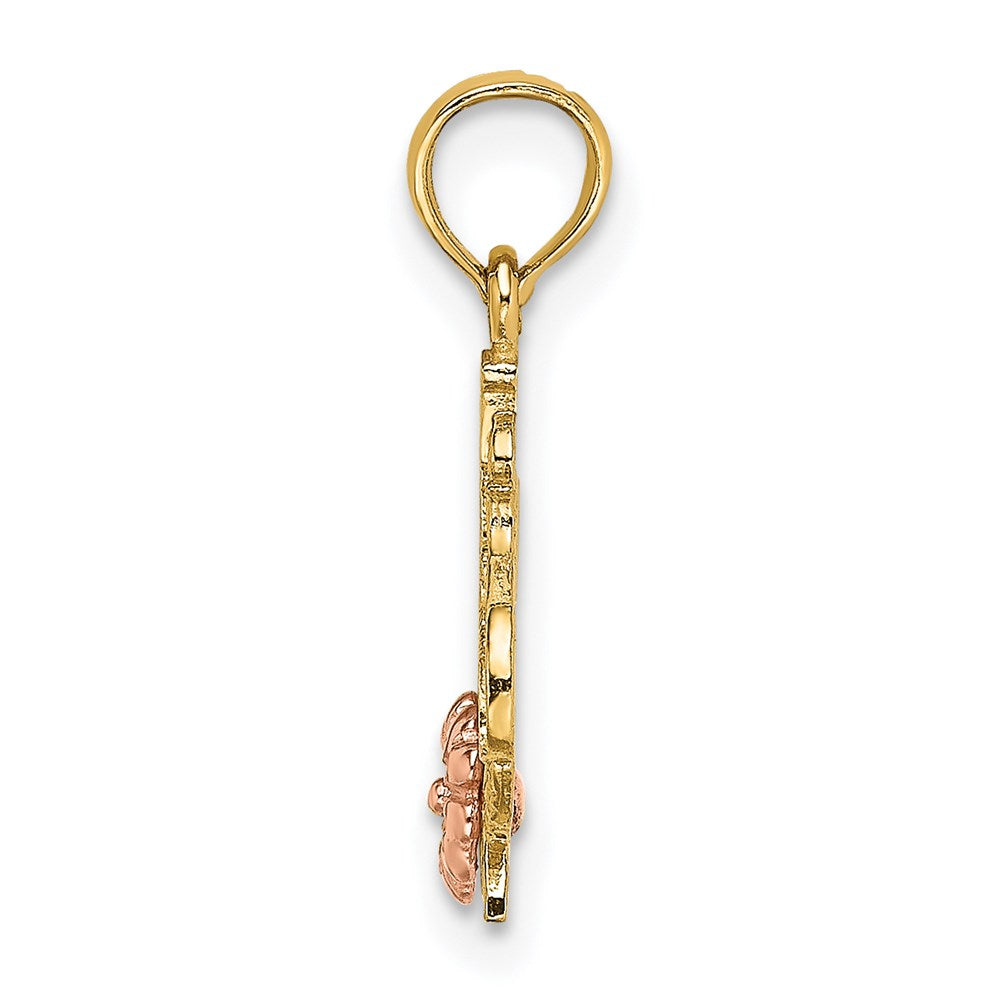 Million Charms 14K Two-Tone #1 Grandma With Flower Charm