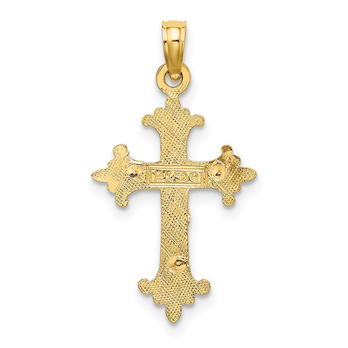 Million Charms 14K Two-Tone Relgious Crucifix Charm