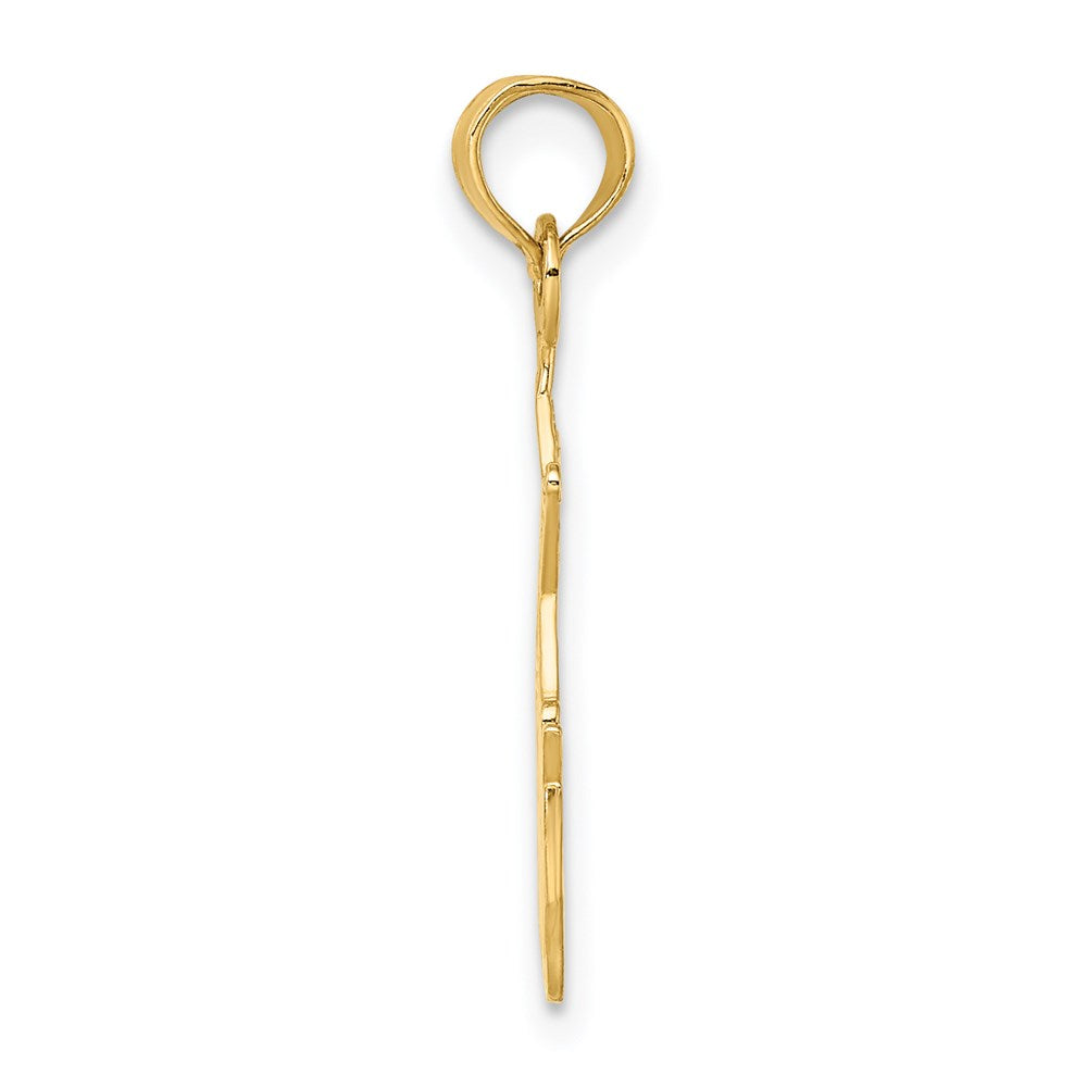 Million Charms 14K Yellow Gold Themed I Love My Sheriff Charm
