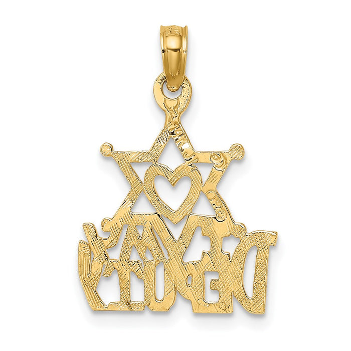Million Charms 14K Yellow Gold Themed I Love My Sheriff Charm
