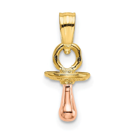 Million Charms 14K Two-Tone 3-D Pacifier Charm