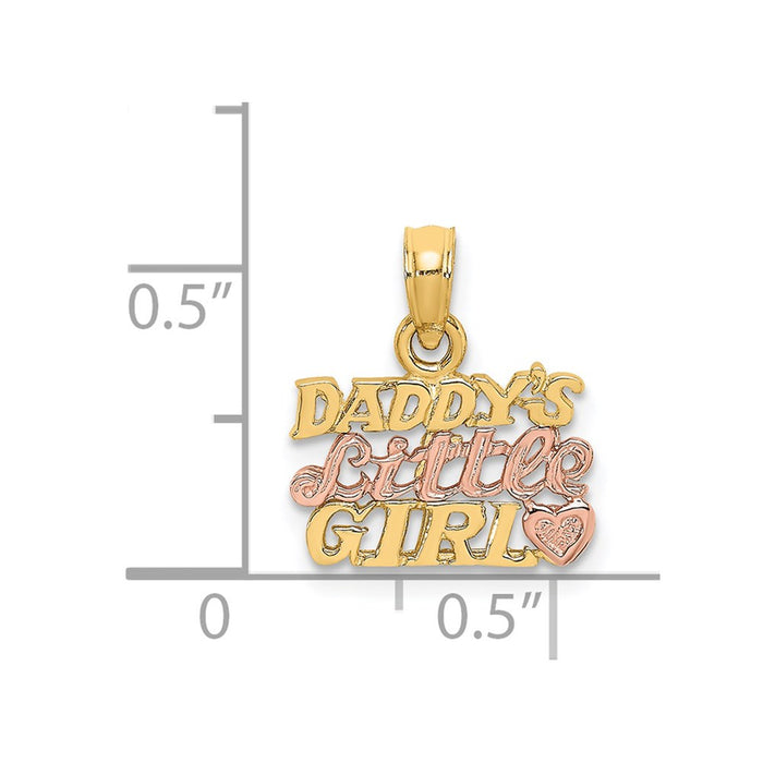 Million Charms 14K Two-Tone Daddy'S Little Girl Charm
