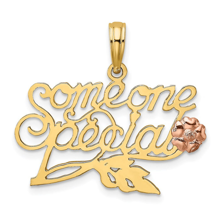 Million Charms 14K Two-Tone Someone Special With Flower Charm