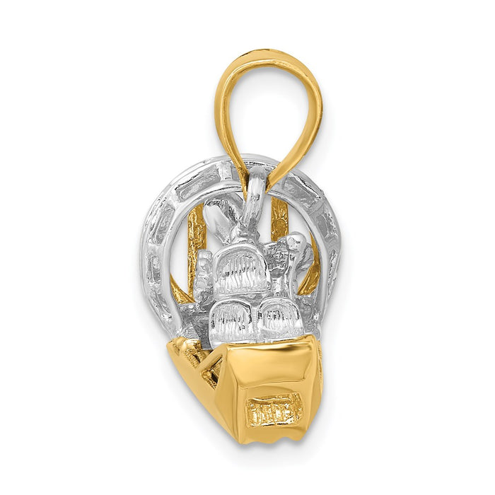 Million Charms 14K Two-Tone 3-D Airboat Charm