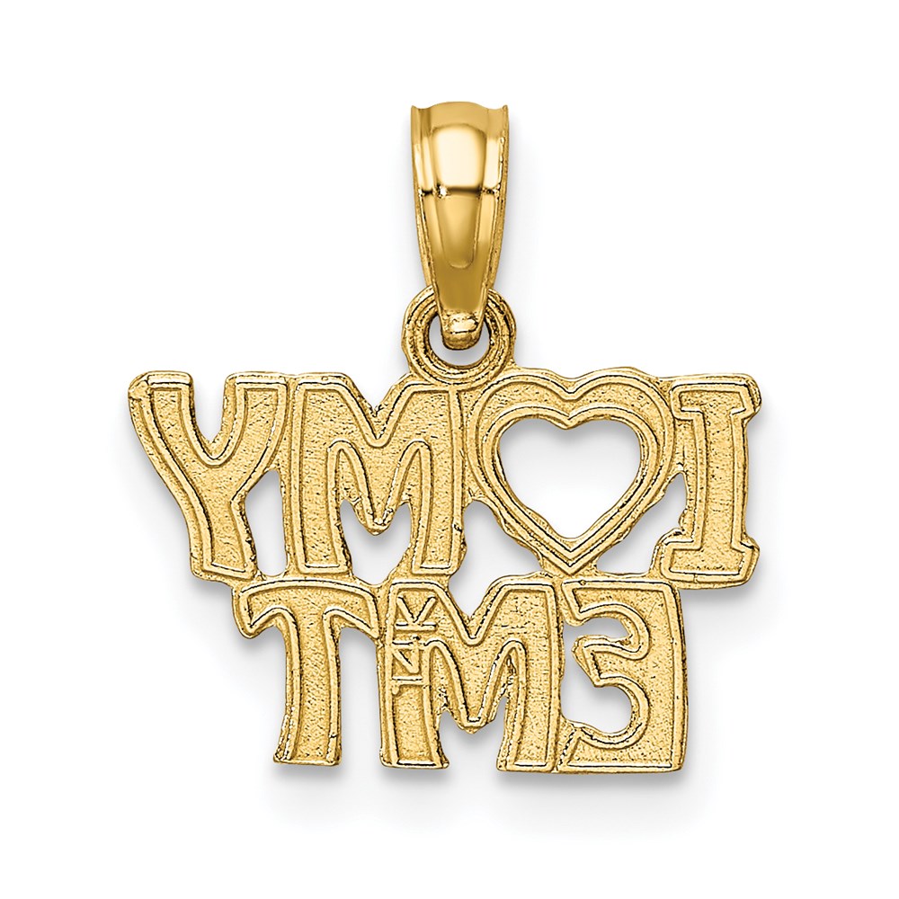 Million Charms 14K Yellow Gold Themed I Love My Emt Charm