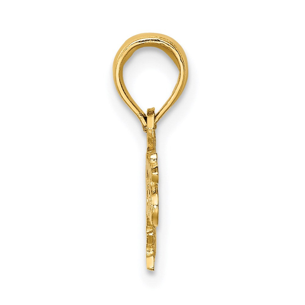Million Charms 14K Yellow Gold Themed Firefighter'S Wife Charm