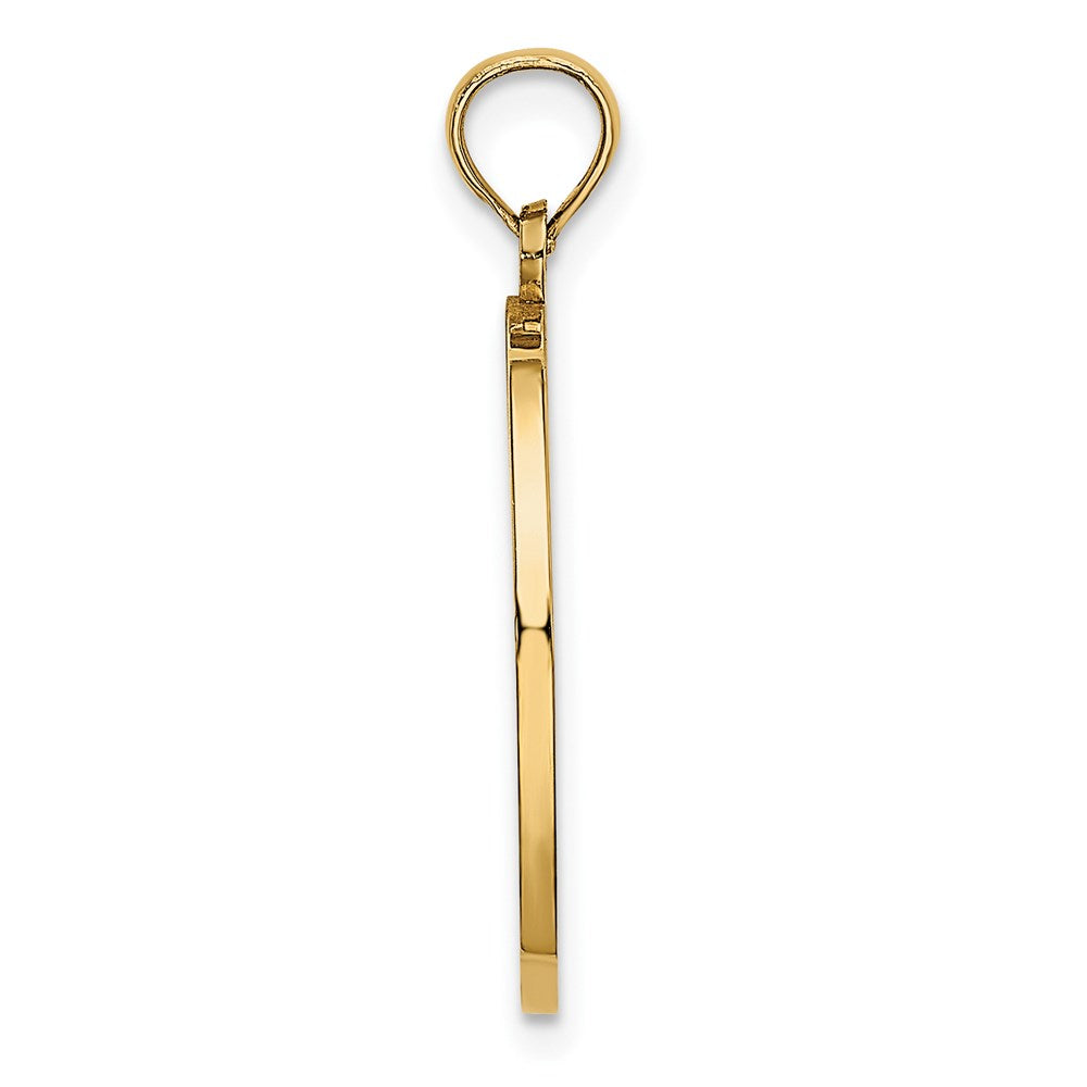 Million Charms 14K Yellow Gold Themed With Rhodium-Plated 3-D Child'S Night Time Prayer With Boy Charm
