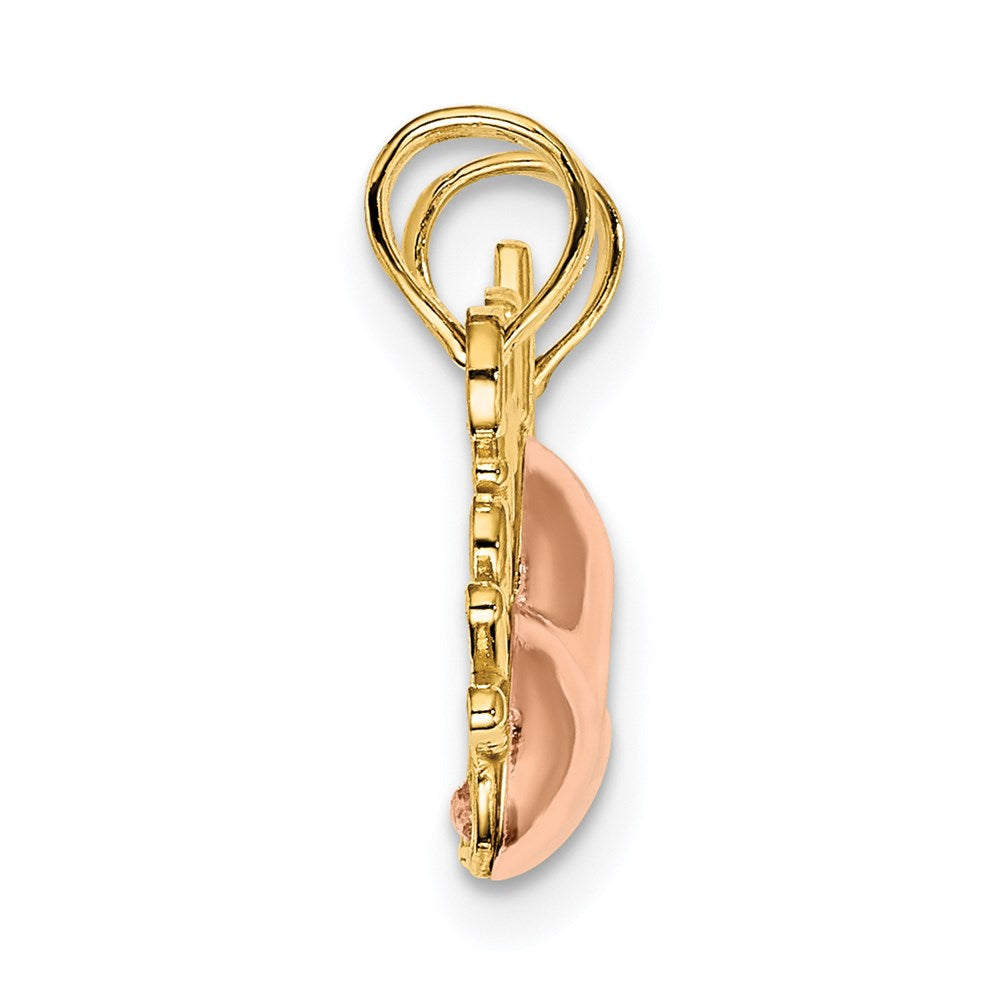 Million Charms 14K Two-Tone Mother & Daughter Breakable Hearts Charm