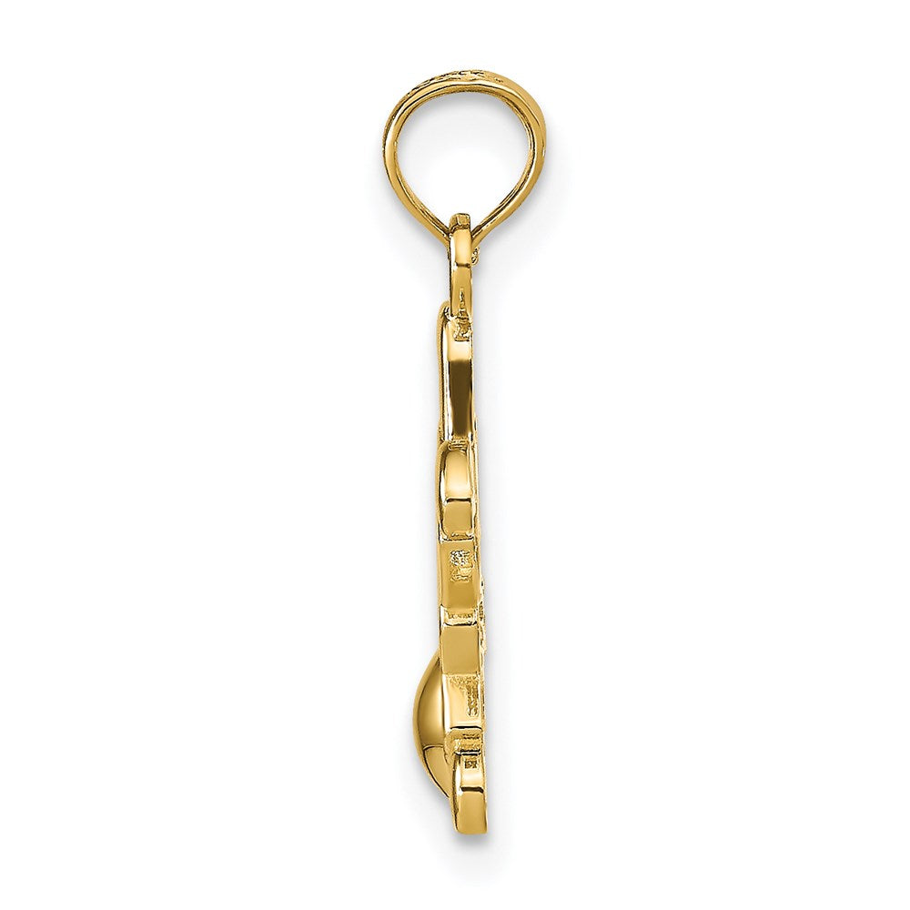 Million Charms 14K Yellow Gold Themed Little Boy Pendant