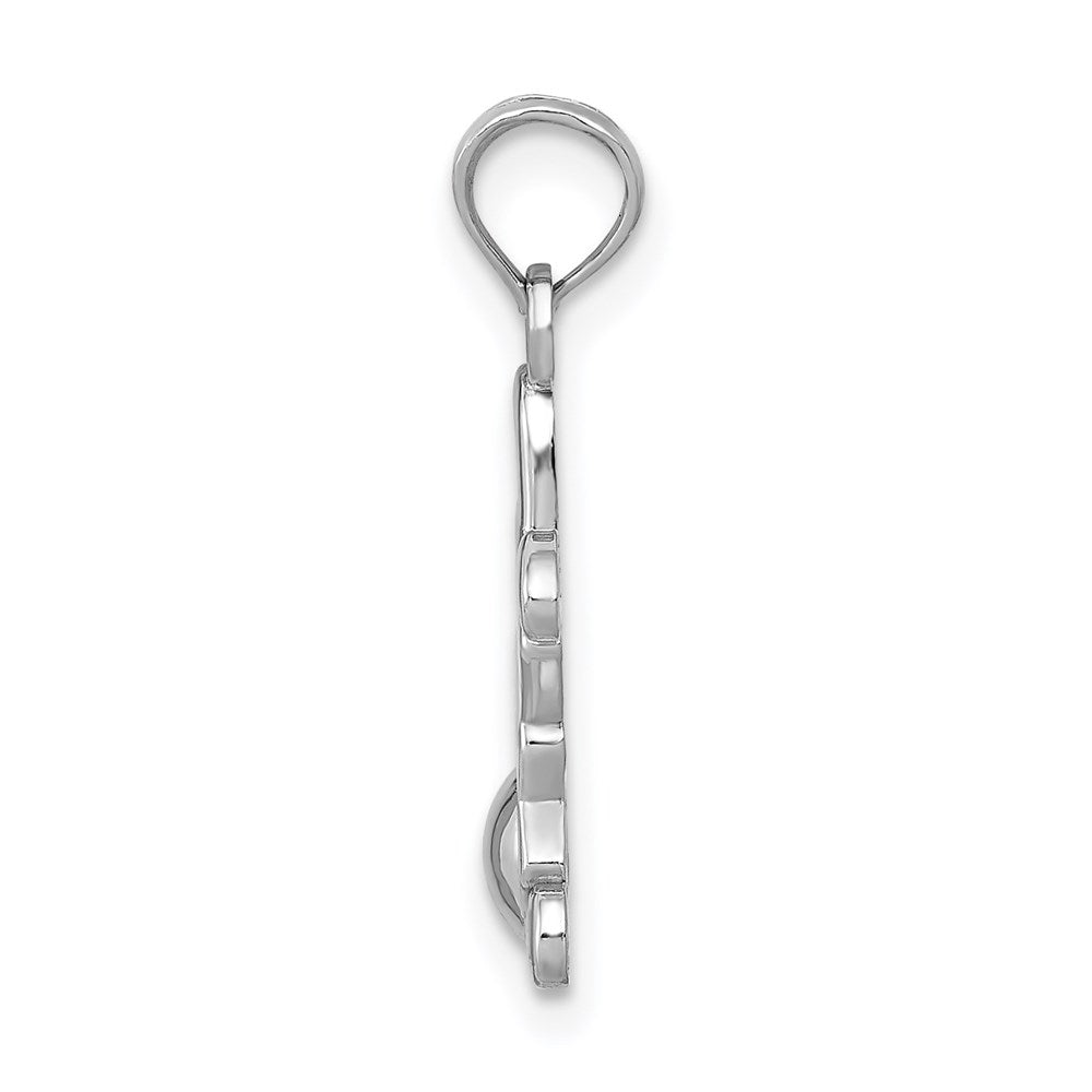 Million Charms 14K White Gold Themed Little Boy Pendant