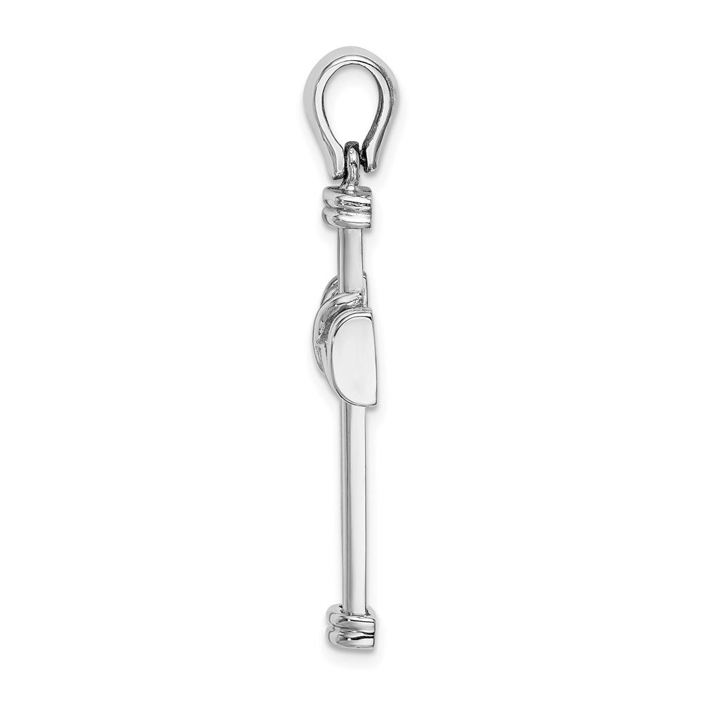 Million Charms 14K White Gold Themed With X In Center Of Relgious Cross Charm