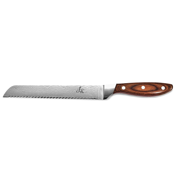 Damascus Steel 67 Layer Pakka Wood Handle 8'' Bread Knife