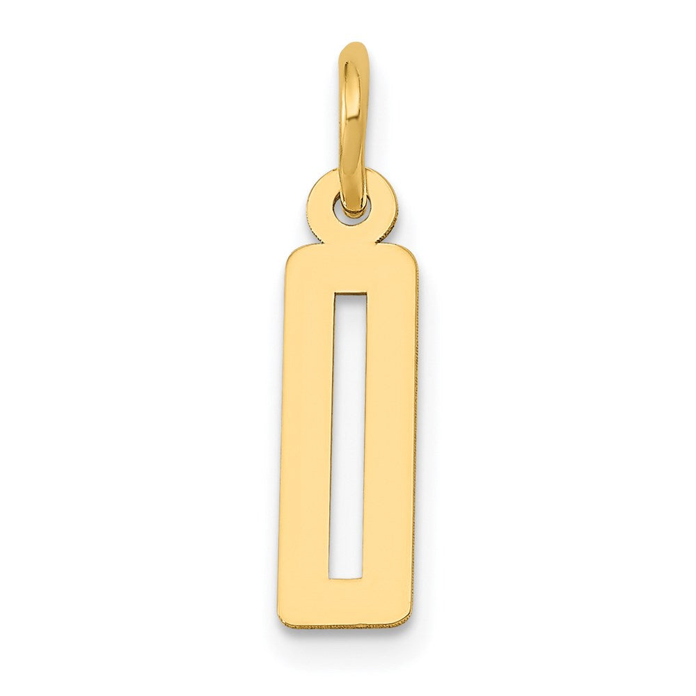 Million Charms 14K Yellow Gold Themed Small Polished Elongated 0 Charm