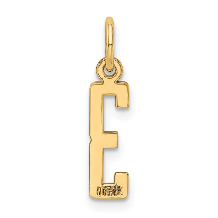 Million Charms 14K Yellow Gold Themed Small Polished Elongated 3 Charm