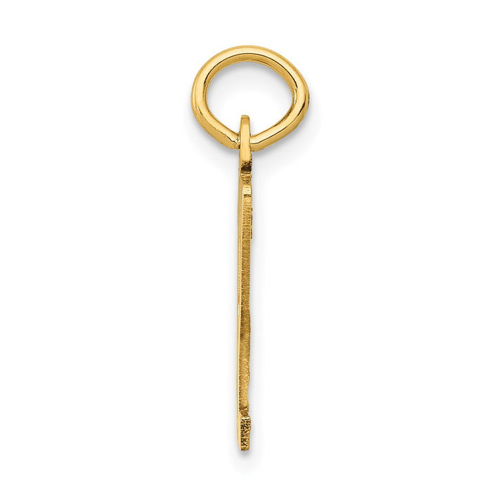Million Charms 14K Yellow Gold Themed Small Polished Elongated 32 Charm