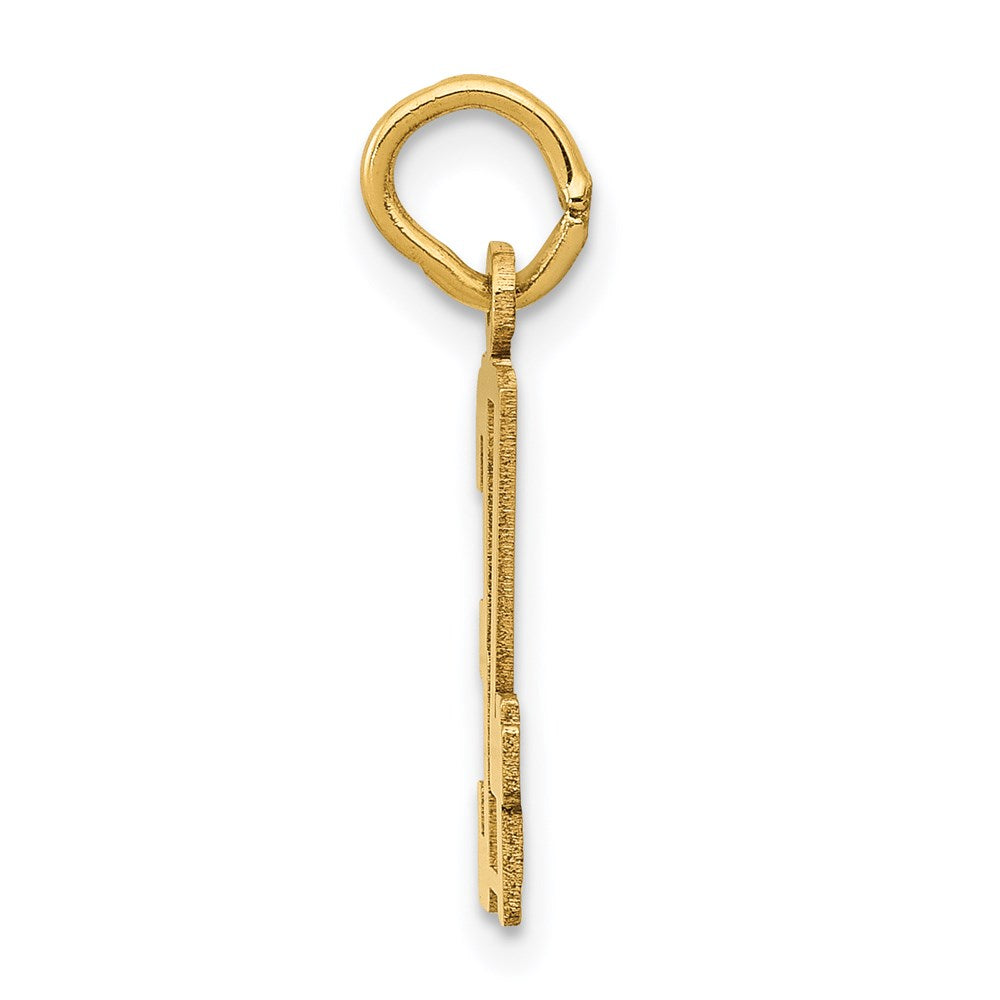 Million Charms 14K Yellow Gold Themed Small Polished Elongated 34 Charm