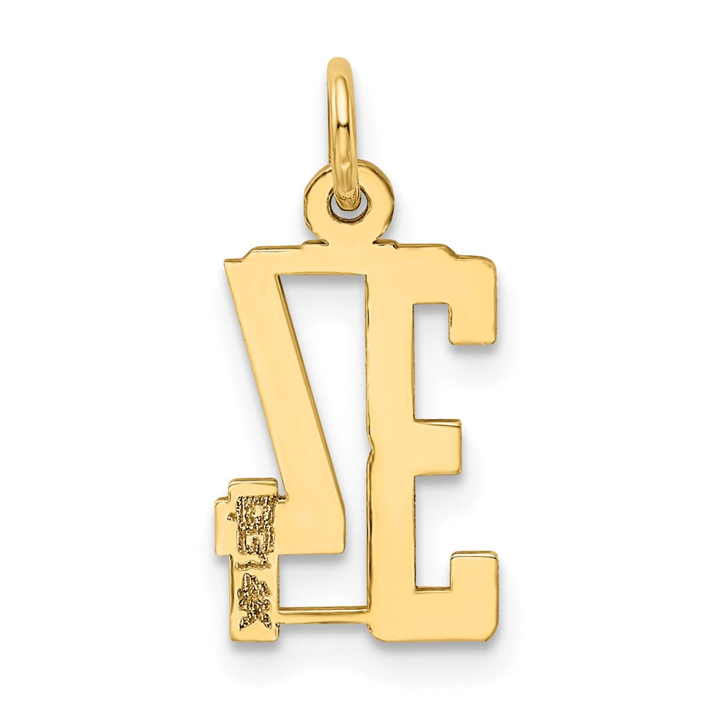 Million Charms 14K Yellow Gold Themed Small Polished Elongated 34 Charm